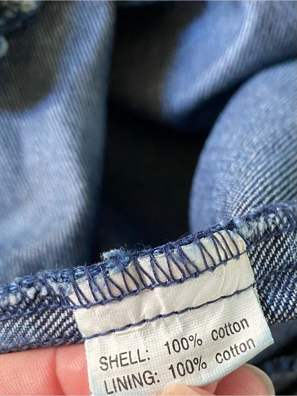 Vintage Lee Valley Denim Chore Coat Plaid Flannel Cuffs Mens Large